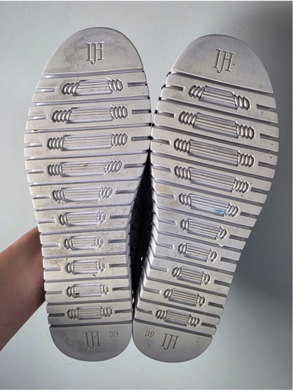 Ilse Jacobsen Hornbaek Tulip Slip On Shoes Grey Perforated Comfort Flats 9|39 - Picture 11 of 14